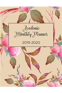 Academic Monthly Planner 2019-2020