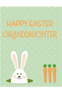 Happy Easter Granddaughter: Sketchbook for Kids Drawings Bunny and Carrots