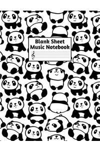 Blank Sheet Music Notebook