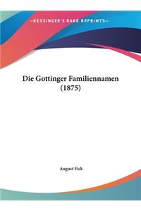 Die Gottinger Familiennamen (1875)