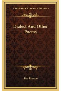 Dialect and Other Poems