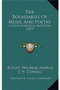 Boundaries Of Music And Poetry