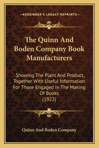 The Quinn And Boden Company Book Manufacturers