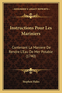 Instructions Pour Les Mariniers
