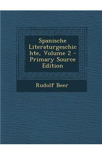 Spanische Literaturgeschichte, Volume 2