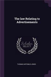 law Relating to Advertisements