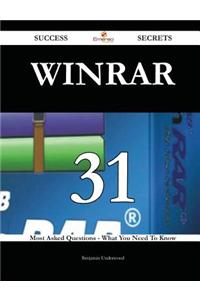 Winrar 31 Success Secrets - 31 Most Asked Questions on Winrar - What You Need to Know