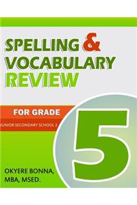 Spelling and Vocabulary Review For Grade 5