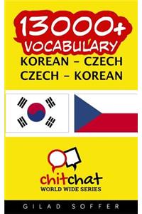 13000+ Korean - Czech Czech - Korean Vocabulary