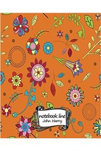Notebook Line Wallpaper Flower