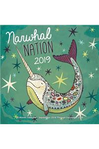 Narwhal Nation 2019: 16-Month Calendar - September 2018 Through December 2019