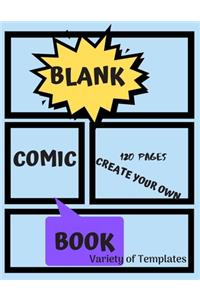 Blank Comic Book (Blue)