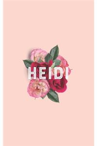 HEIDI 2020 Weekly Monthly Planner Book, Planner 2020, Personalized 2020 Planner for HEIDI A beautiful