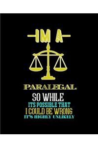 Im a Paralegal So While Its Possible That I Could Be Wrong It's Highly Unlikely
