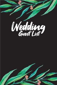 Wedding Guest List