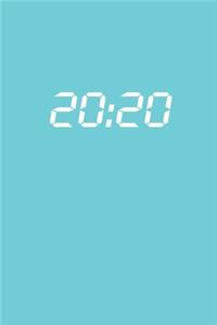 20: 20: Tagesplaner 2020 A5 Blau