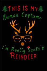 this is my human costume im really santa's Reindeer