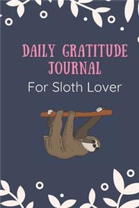 Daily Gratitude Journal for sloth lover