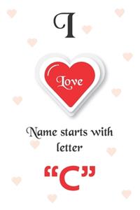 I Love Name Starts with Letter 