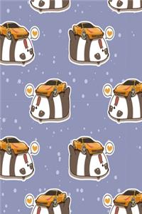 Notizbuch Panda mit Auto
