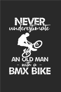 Old Man with a BMX bike Notebook