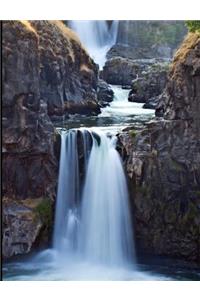 Tranquil Waterfall Dot Grid