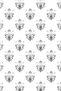 Grayscale Fleur-De-Lis Pattern