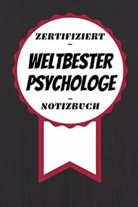 Notizbuch - Zertifiziert - Weltbester - Psychologe