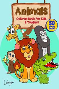 Animals Coloring Book for Kids and Toddlers