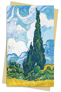 Vincent Van Gogh: Wheat Field with Cypresses Greeting Card Pack