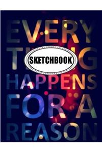 Sketchbook : Text: 120 Pages of 8.5 x 11 Blank Paper for Drawing, Doodling or Sketching (Sketchbooks)
