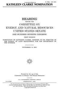 Kathleen Clarke Nomination