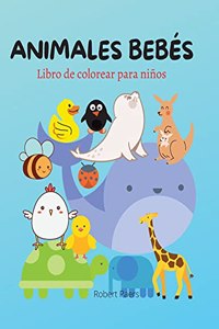 Animales Bebés Libro para Colorear