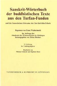 Sanskrit-Worterbuch Der Buddhistischen Texte Aus Den Turfan-Funden. Lieferung 9
