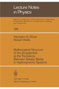 Mathematical Structure of the Singularities at the Transitions Between Steady States in Hydrodynamic Systems