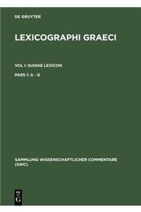 Lexicographi Graeci: Vol. I: CB