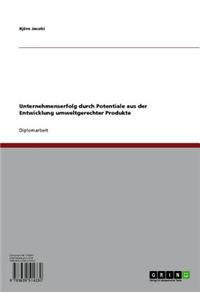 Unternehmenserfolg Durch Potentiale Aus Der Entwicklung Umweltgerechter Produkte