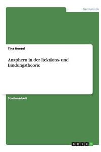 Anaphern in der Rektions- und Bindungstheorie