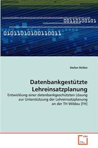 Datenbankgestützte Lehreinsatzplanung