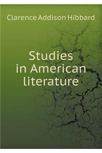 Studies in American Literature