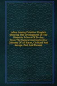 Labor Among Primitive Peoples. Showing The Development Of The Obstetric Science Of To-day, From The Natural And Instinctive Customs Of All Races, Civilized And Savage, Past And Present