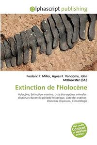 Extinction de L'Holocne