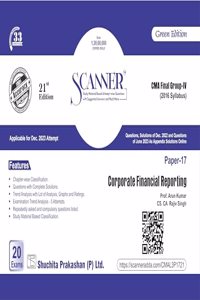Scanner for CMA Final Corporate Financial Reporting (Paper 17 | Group IV ) â€“Containing question of last 20 exams | Dec. 2023 Exam | 2016 Syllabus