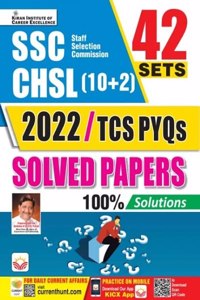 SSC CHSL (10+2) 2022 TCS PYQs Solved Papers (English Medium) (3978)