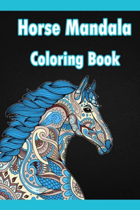 Horse Mandala Coloring Book