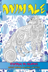 Mandala da colorare - Disegni animali alleviare lo stress - Animale