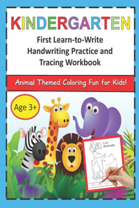 Kindergarten First Learn-to-Write Handwriting Practice and Tracing Workbook