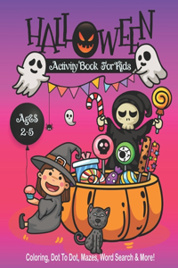 Halloween Activity Book for Kids Ages 2-5
