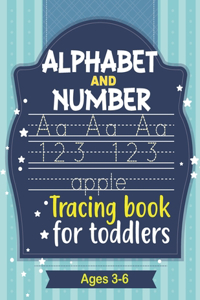 Alphabet And Number Tracing Book For Toddlers Ages 3-6