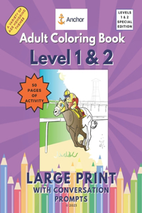 Adult Coloring Book Levels 1 and 2